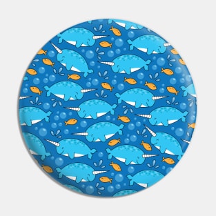 Cute Narwhal Pattern Pin