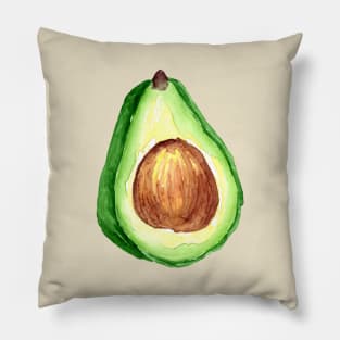 Avocado Watercolour Pillow