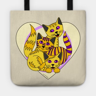 Three Intersex Kitties Tote