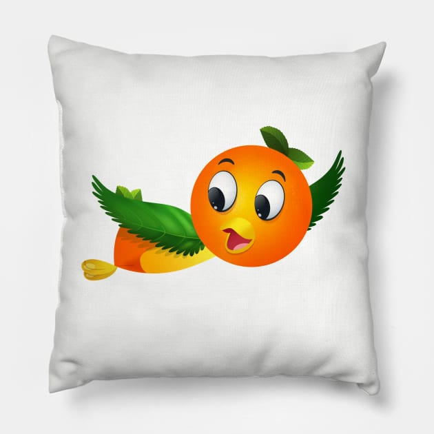 Florida Orange Bird Pillow by ThemeParkProps