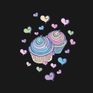 I heart Cupcakes Pattern T-Shirt