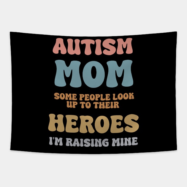 Autism Mom - Autism Awareness Tapestry by VinsendDraconi