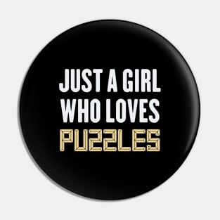 Just a girl who loves puzzles Pin