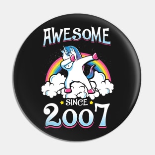 Awesome Since 2007 Pin