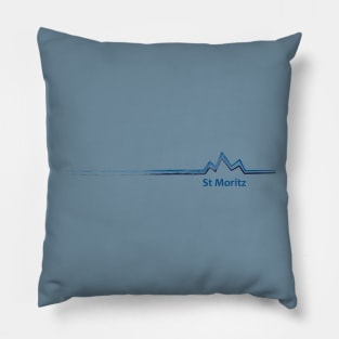 St Moritz Switzerland Pillow