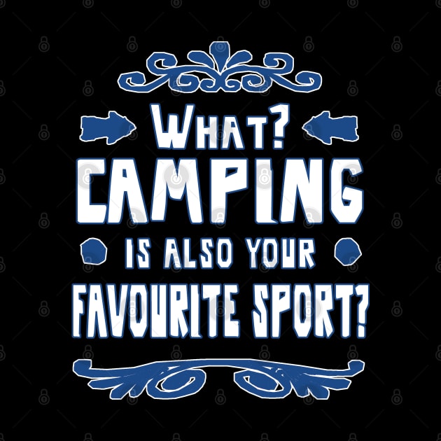 Camping Campfire Tent Camping Adventure Gift by FindYourFavouriteDesign