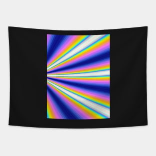 holographic rainbow starburst Tapestry