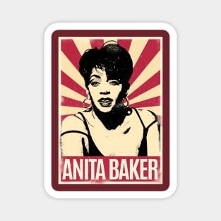 Retro Vintage Anita Baker 80s Magnet