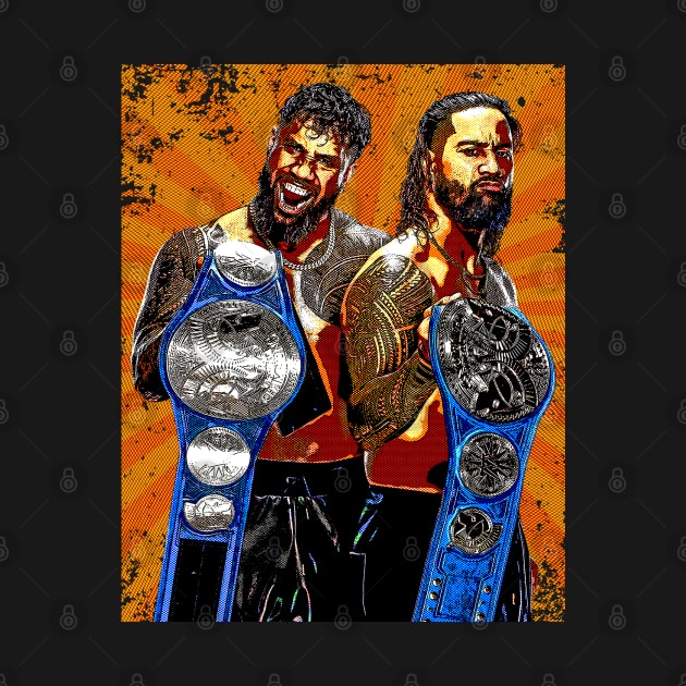 The Usos // Retro Comics Style by Kolovos Comic