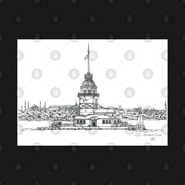 Istanbul Maidens Tower by valery in the gallery