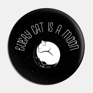 Cat Moon Pin