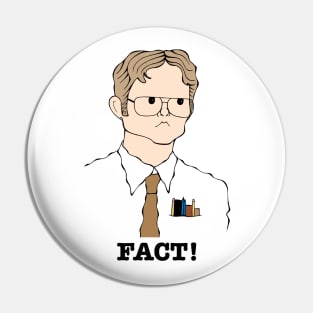 THE OFFICE SITCOM TV CHARACTER FAN ART Pin