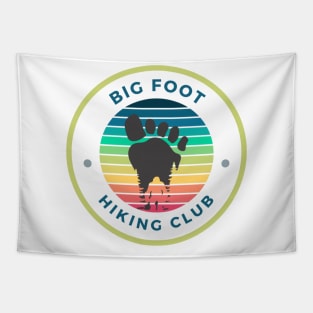 big foot sasquatch hiking club Tapestry