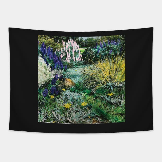 Lon Retreat & Spa Garden Tapestry by joreitzeartist