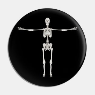 full human skeleton Pin