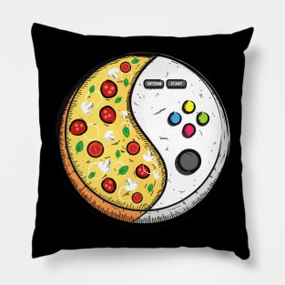 Gaming and Pizza Gifts for Gamer Boy Pillow