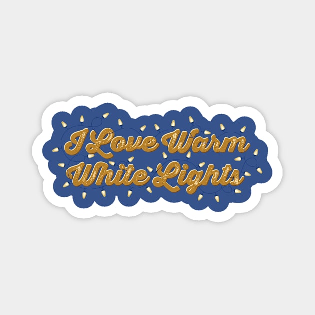 Warm White Lights Magnet by Limey Jade 