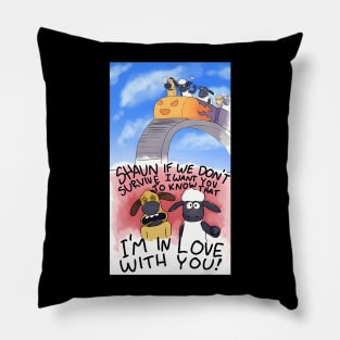 Vintage Sheep TV Series Cartoon The Shaun Pillow