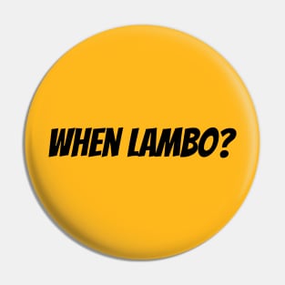 When lambo? Black Pin