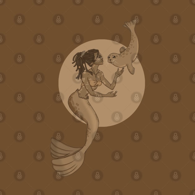 Selkie Mermaid by sushikittehh
