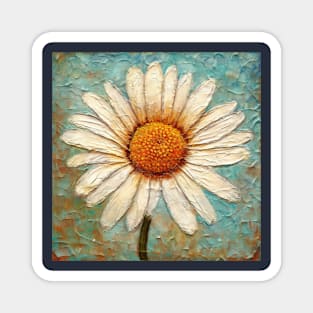 Daisy: simple folk art flower Magnet