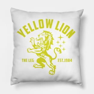 V Force Yellow Lion Crest Pillow