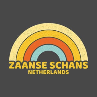 Retro Zaanse Schans Netherlands T-Shirt