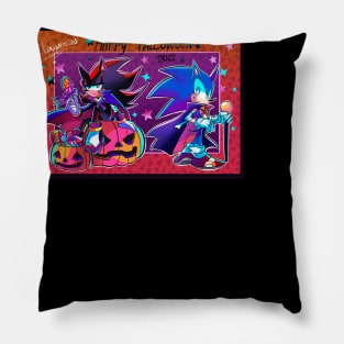 sonic and shadow halloween 2022 Pillow