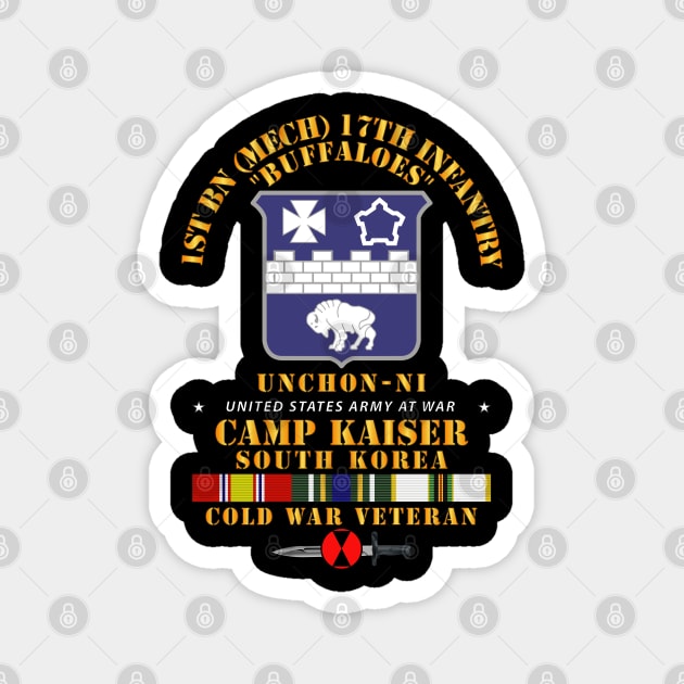 1st Bn (M) 17th Infantry 7th ID - Camp Kaiser Korea - Unchon-Ni Magnet by twix123844