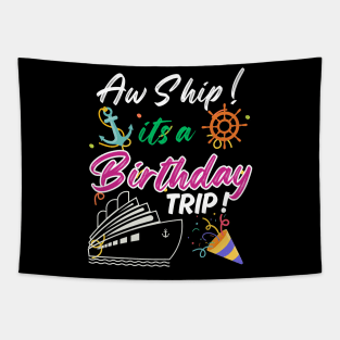 Birthday Cruise Trip Tapestry