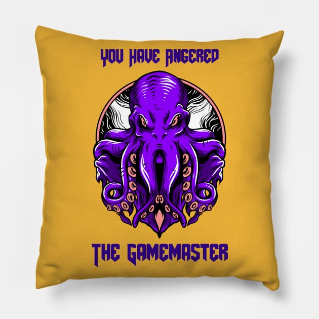 You Have Angered the Gamemaster Old One Pillow by Alaskan Skald