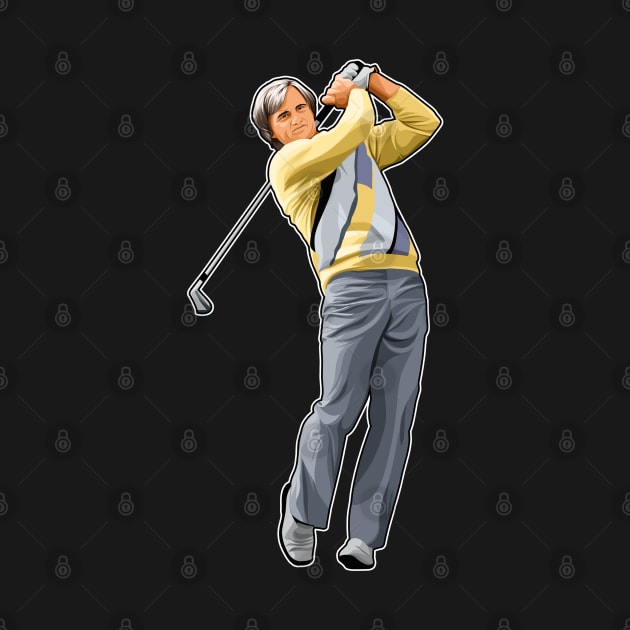 Greg Norman Master Golf Legend by RunAndGow