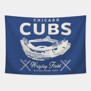 Chicago Cubs Wrigley Field by Buck Tee Tapestry