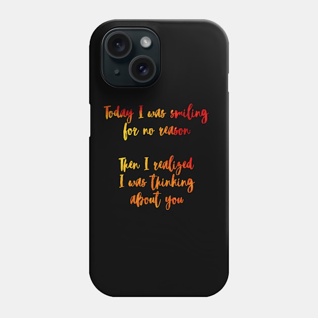 Thinking About You Phone Case by Naumovski