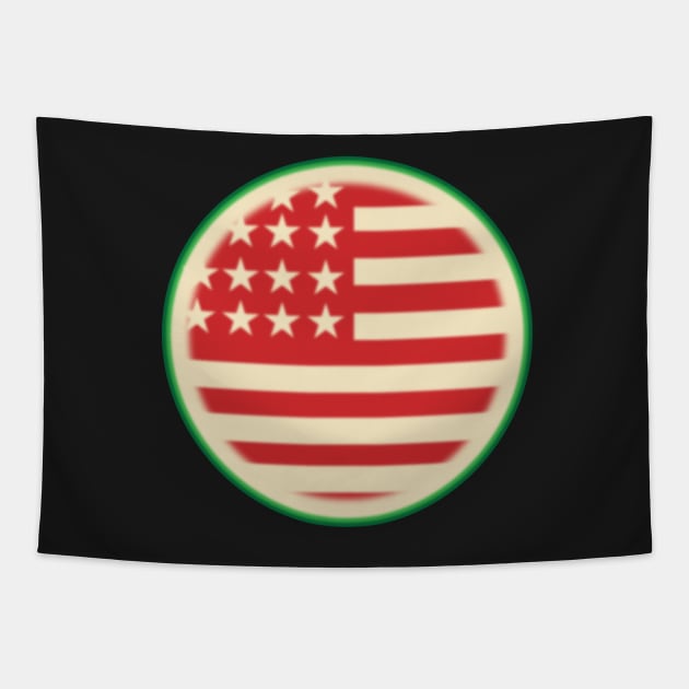 American Watermelon Sliced Tapestry by DavidLoblaw