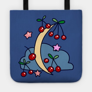 Cherry Crescent Moon Tote