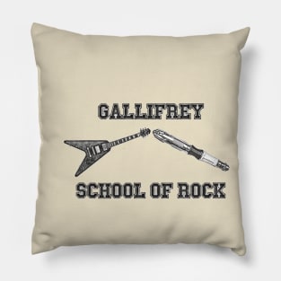 Gallifrey School of Rock Pillow