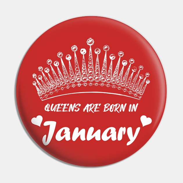 QUEEN ARE BORN IN JANUARY Pin by Tees4Chill