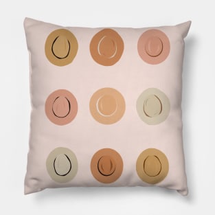 Abstract Boho Chic Hats Pillow