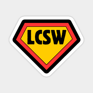 LCSW Superhero Magnet