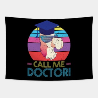 Call Me Doctor Ph.D Study Llama Alpaca Doctor Tapestry