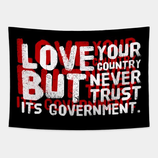 Love your country Tapestry by MADMIKE CLOTHING