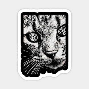 Psychedelic Cat Magnet