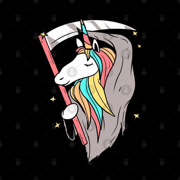 Unicorn Grim Reaper by DRIPCRIME Y2K