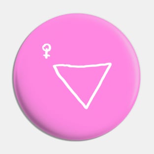 Girl Triangle (W) Pin