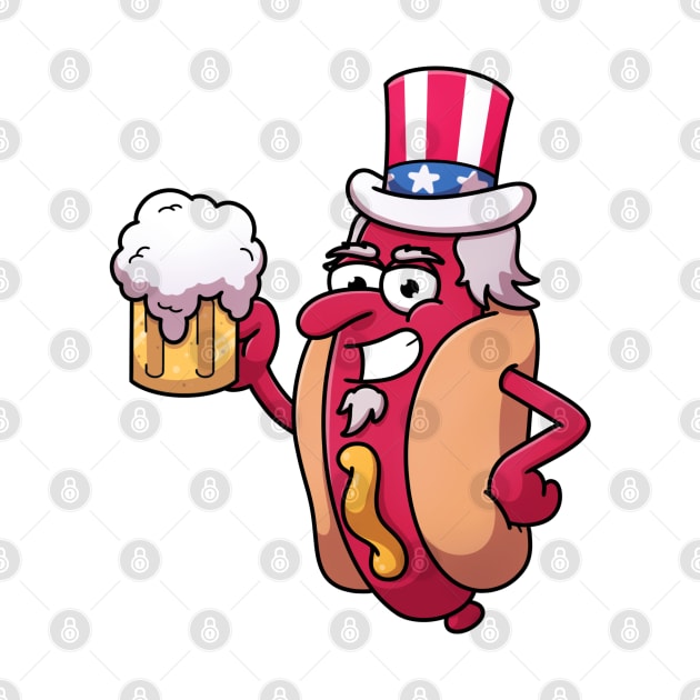 Uncle Sam Hotdog by TheMaskedTooner