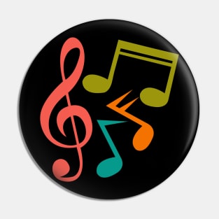 music symbol Pin