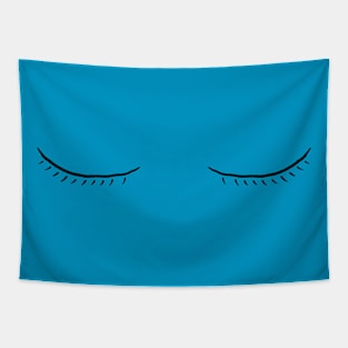 Cartoon Eyes - Closed Tapestry