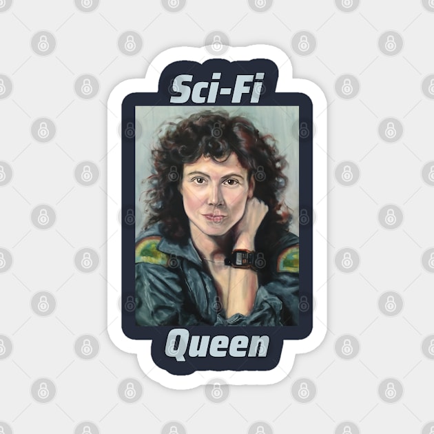 Sci-Fi Queen Magnet by SPACE ART & NATURE SHIRTS 