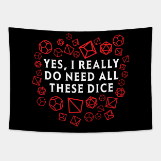 Yes I really do need all these dice RPG D20 Tapestry